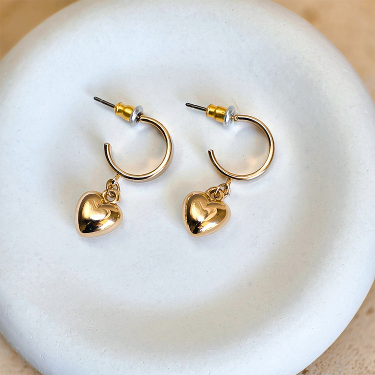 گوشواره طرح قلب - کد 209